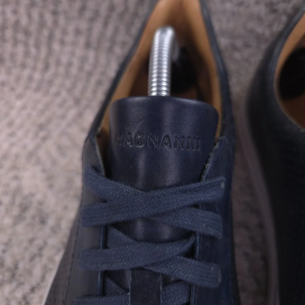 Magnanni Sneakers Mens Size 11 Elonso Perforated Leather Shoes Lace Up Trainers